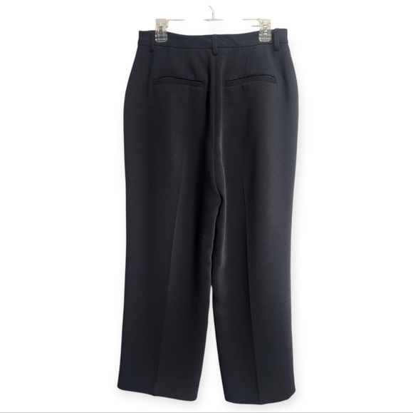 EUC GOOD AMERICAN LUXE SUITING COLUMN WIDE LEG TROUSERS PANTS SZ 10/30 BLACK - Picture 12 of 15